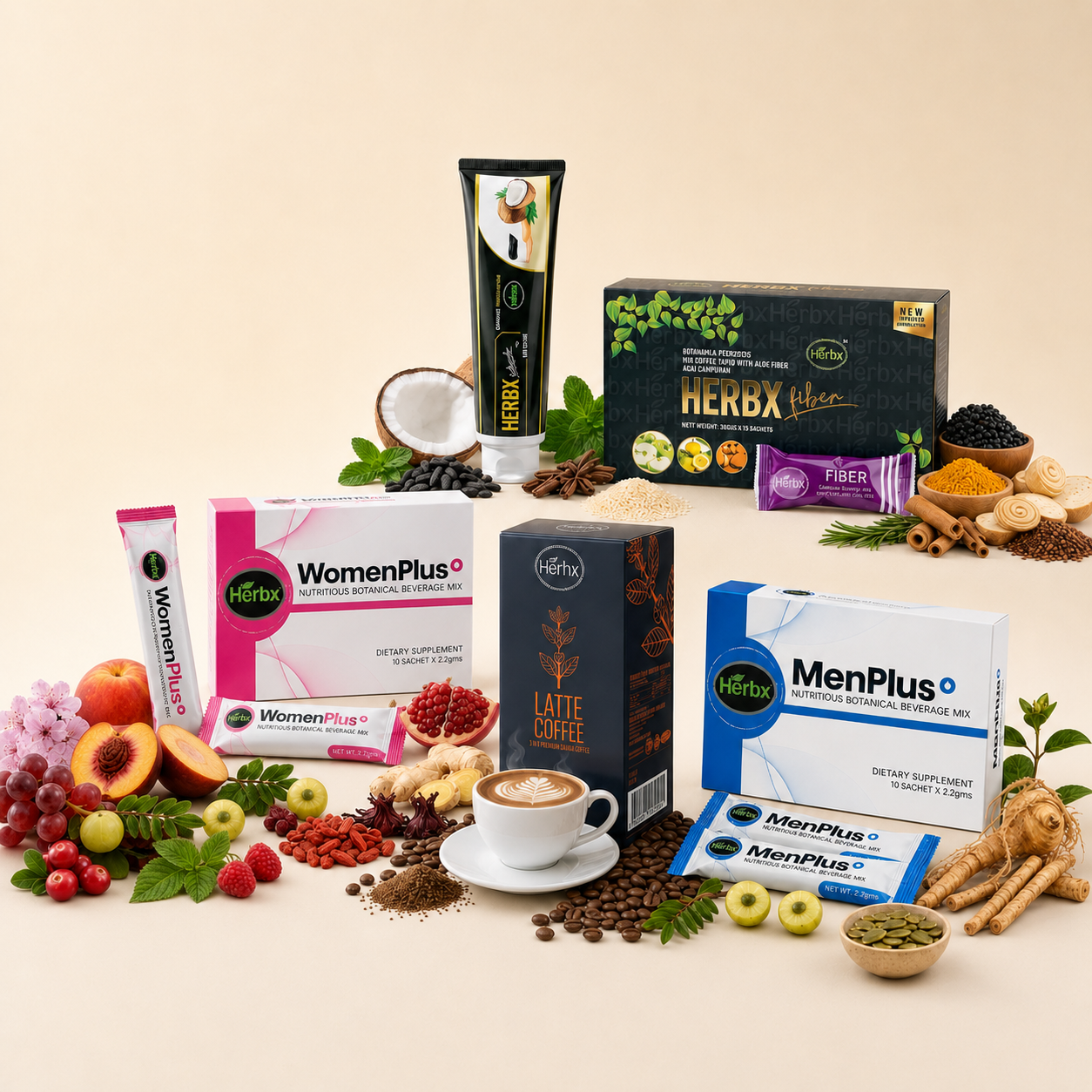 HERBX products as part of a modern wellness lifestyle